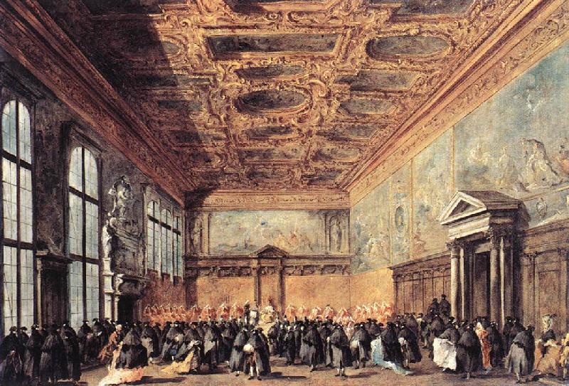 GUARDI, Francesco Audience Granted by the Doge dfh oil painting image